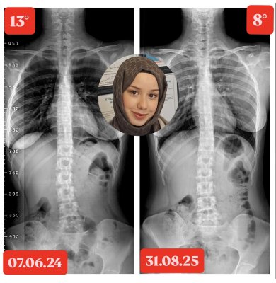 BUKET AZER'İN SKOLYOZU 21 YAŞINDA 5 DERECE GERİLEDİ!