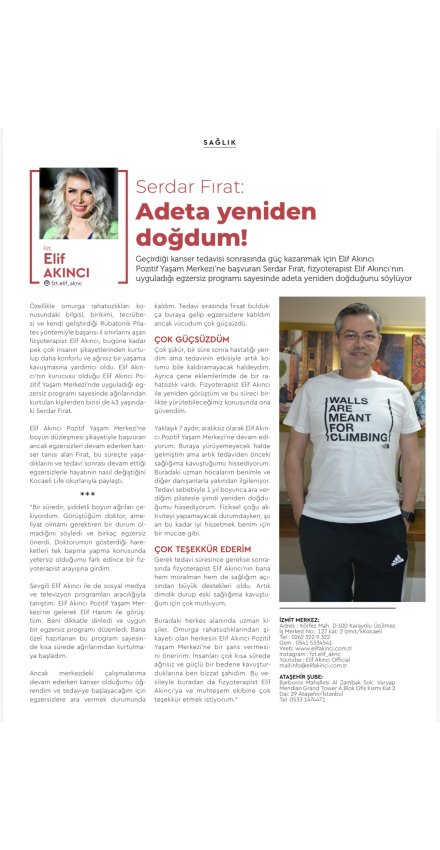 43 YAŞINDA SERDAR FIRAT'IN POSTÜRÜ DÜZELDİ