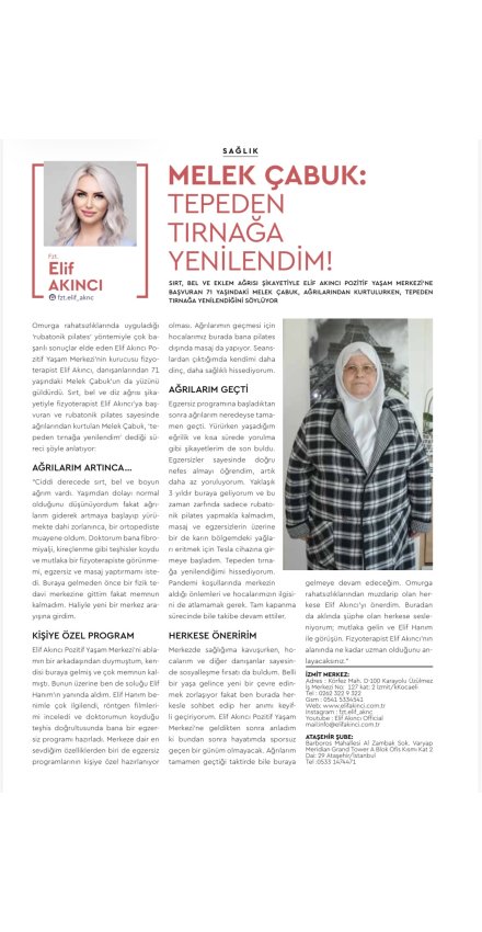 MELEK ÇABUK: TEPEDEN TIRNAĞA YENiLENDiM!