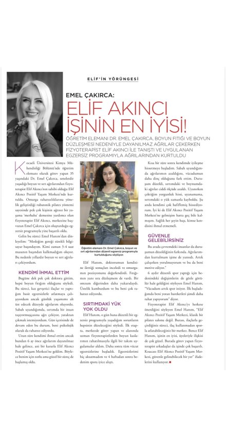 EMEL ÇAKIRCA: ELİF AKINCI İŞİNİN EN İYİSİ!