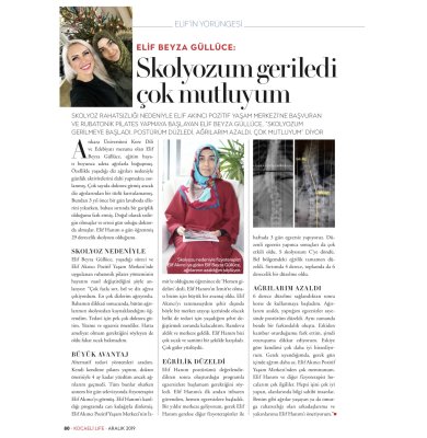 ELİF BEYZA GÜLLÜCE: Skolyozum Geriledi Çok Mutluyum